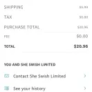 Sheswish - don't buy anything from them - Photo 1 - comment #2117947