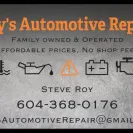 Roy's Automotive Maple Ridge - auto repair/mechanic - Photo 1 - comment #1896177