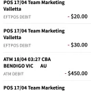 Team Marketing Valletta Gambling - taking money from my credit card - Photo 1 - comment #2031321