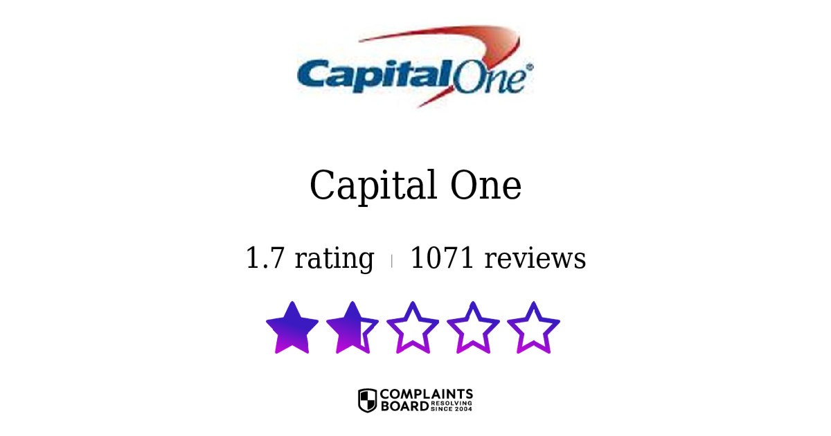 Capital One Reviews 2024 All You Need to Know ComplaintsBoard