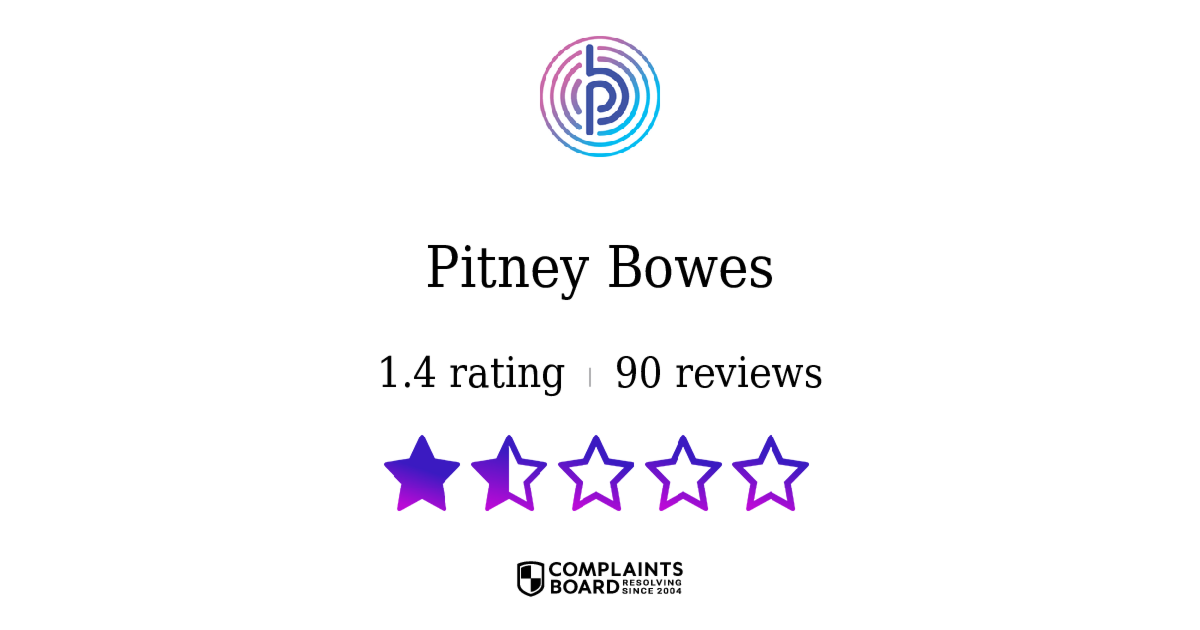 Pitney Bowes Reviews 2024 All You Need to Know ComplaintsBoard