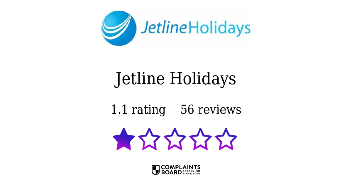 Jetline holidays complaints