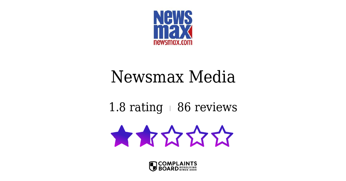Newsmax Media Reviews 2024 All You Need to Know ComplaintsBoard