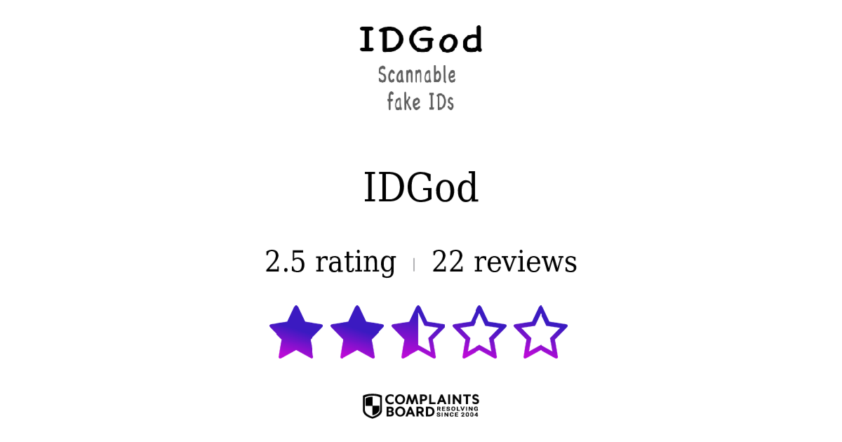 IDGod Reviews 2024 – All You Need to Know | ComplaintsBoard