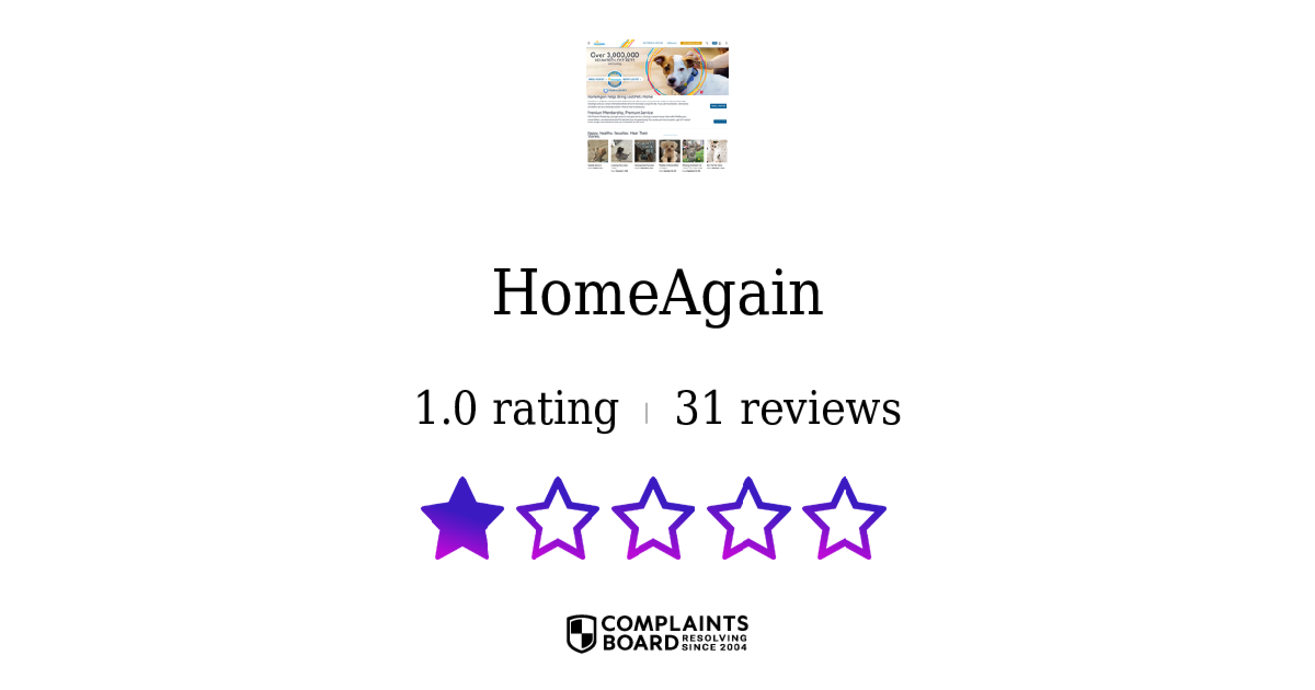 HomeAgain Reviews 2024 All You Need to Know ComplaintsBoard