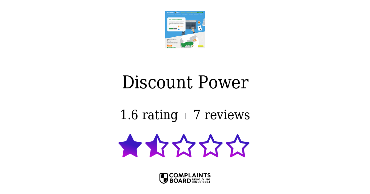 Discount Power Reviews 2025 All You Need to Know ComplaintsBoard