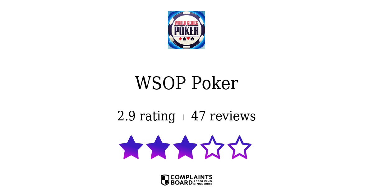 WSOP Poker Reviews 2024 All You Need to Know ComplaintsBoard