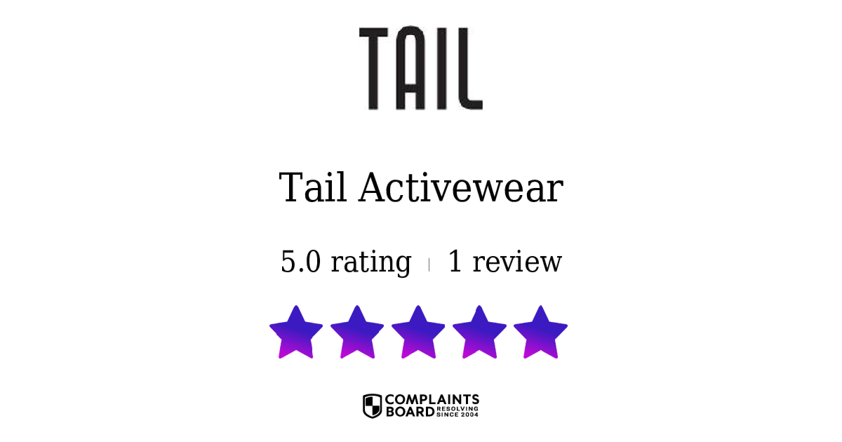 Tail Activewear Reviews and Complaints of tailactivewear.com