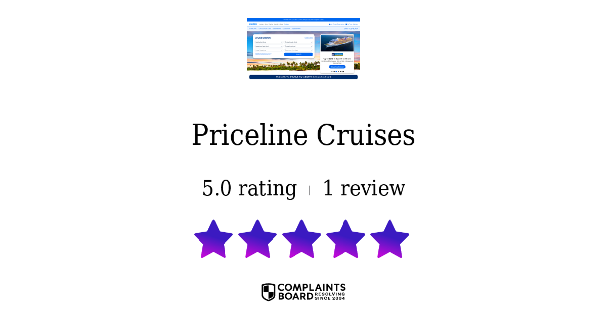 Priceline Cruises Cruise Travelers Reviews and Complaints of cruises