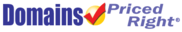 Domains Priced Right Logo